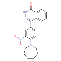 Chemical structure of 4-[4-(azepan-1-yl)-3-nitrophenyl]-1,2-dihydrophthalazin-1-one - CSSB00025733905