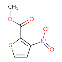 Chemical structure of methyl 3-nitrothiophene-2-carboxylate - CSSB00000047522
