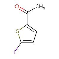 Chemical structure of 1-(5-iodothiophen-2-yl)ethan-1-one - CSSB00000034408