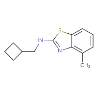 Chemical structure of N-(cyclobutylmethyl)-4-methyl-1,3-benzothiazol-2-amine - CSSB00006099457