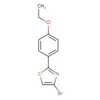 Chemical structure of 4-bromo-2-(4-ethoxyphenyl)-1,3-thiazole - CSSB00012563114