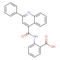 Chemical structure of 2-(2-phenylquinoline-4-amido)benzoic acid - CSSB00000679860