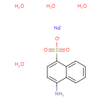 Chemical structure of sodium 4-aminonaphthalene-1-sulfonate tetrahydrate - CSSB00020587019