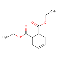 Chemical structure of 1,2-diethyl cyclohex-4-ene-1,2-dicarboxylate - CSSB00000038720