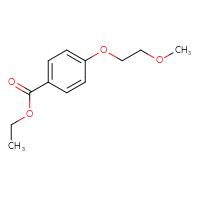 Chemical structure of ethyl 4-(2-methoxyethoxy)benzoate - CSSB00000234146