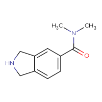 Chemical structure of N,N-dimethyl-2,3-dihydro-1H-isoindole-5-carboxamide - CSSB00013271343