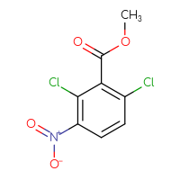 Chemical structure of methyl 2,6-dichloro-3-nitrobenzoate - CSSB00011298406