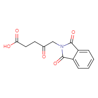 Chemical structure of 5-(1,3-dioxo-2,3-dihydro-1H-isoindol-2-yl)-4-oxopentanoic acid - CSSB00015993095