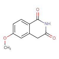 Chemical structure of 6-methoxy-1,2,3,4-tetrahydroisoquinoline-1,3-dione - CSSB00009883699
