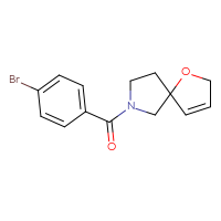 Chemical structure of 7-(4-bromobenzoyl)-1-oxa-7-azaspiro[4.4]non-3-ene - CSSB06784068773