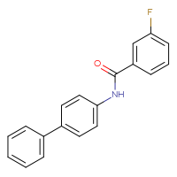 Chemical structure of N-{[1,1'-biphenyl]-4-yl}-3-fluorobenzamide - CSSB00026258855