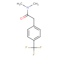 Chemical structure of N,N-dimethyl-2-[4-(trifluoromethyl)phenyl]acetamide - CSSB00000281705