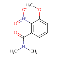 Chemical structure of 3-methoxy-N,N-dimethyl-2-nitrobenzamide - CSSB00038847170