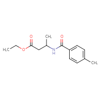 Chemical structure of ethyl 3-[(4-methylphenyl)formamido]butanoate - CSSB00103750841