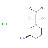 Chemical structure of (3R)-3-amino-N,N-dimethylpiperidine-1-sulfonamide hydrochloride - CSSB00000730881