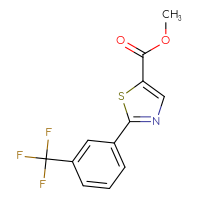Chemical structure of methyl 2-[3-(trifluoromethyl)phenyl]-1,3-thiazole-5-carboxylate - CSSB00008317330
