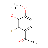 Chemical structure of 1-(2-fluoro-3,4-dimethoxyphenyl)ethan-1-one - CSSB00010270223