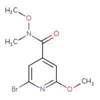 Chemical structure of 2-bromo-N,6-dimethoxy-N-methylpyridine-4-carboxamide - CSSB21151594636