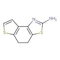 Chemical structure of 5,10-dithia-3-azatricyclo[7.3.0.0²,⁶]dodeca-1(9),2(6),3,11-tetraen-4-amine - CSSB00011761349