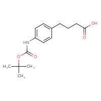 Chemical structure of 4-(4-{[(tert-butoxy)carbonyl]amino}phenyl)butanoic acid - CSSB00010169526