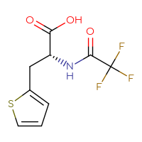 Chemical structure of (2R)-3-(thiophen-2-yl)-2-(2,2,2-trifluoroacetamido)propanoic acid - CSSB17499973072