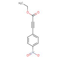 Chemical structure of ethyl 3-(4-nitrophenyl)prop-2-ynoate - CSSB00010000169