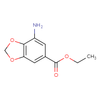 Chemical structure of ethyl 7-amino-2H-1,3-benzodioxole-5-carboxylate - CSSB00000698784