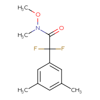 Chemical structure of 2-(3,5-dimethylphenyl)-2,2-difluoro-N-methoxy-N-methylacetamide - CSSB15033579105