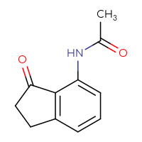 Chemical structure of N-(3-oxo-2,3-dihydro-1H-inden-4-yl)acetamide - CSSB00009842397