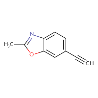 Chemical structure of 6-ethynyl-2-methyl-1,3-benzoxazole - CSSB00016106273