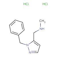 Chemical structure of [(1-benzyl-1H-pyrazol-5-yl)methyl](methyl)amine dihydrochloride - CSSB00161114930