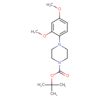 Chemical structure of tert-butyl 4-(2,4-dimethoxyphenyl)piperazine-1-carboxylate - CSSB00010247343