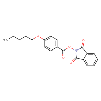 Chemical structure of 1,3-dioxo-2,3-dihydro-1H-isoindol-2-yl 4-(pentyloxy)benzoate - CSSB00133015362