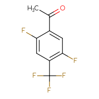 Chemical structure of 1-[2,5-difluoro-4-(trifluoromethyl)phenyl]ethan-1-one - CSSB00135233286