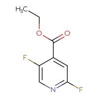 Chemical structure of ethyl 2,5-difluoropyridine-4-carboxylate - CSSB00009850949