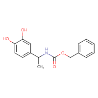 Chemical structure of benzyl N-[1-(3,4-dihydroxyphenyl)ethyl]carbamate - CSSB03496561498
