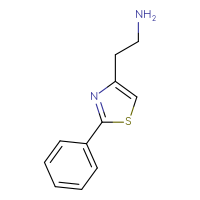 Chemical structure of 2-(2-phenyl-1,3-thiazol-4-yl)ethan-1-amine - CSSB00000230010