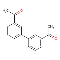 Chemical structure of 1-{3'-acetyl-[1,1'-biphenyl]-3-yl}ethan-1-one - CSSB02276327347