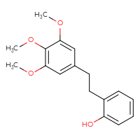 Chemical structure of 2-[2-(3,4,5-trimethoxyphenyl)ethyl]phenol - CSSB00102644375