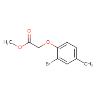 Chemical structure of methyl 2-(2-bromo-4-methylphenoxy)acetate - CSSB00000193712