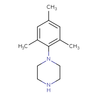 Chemical structure of 1-(2,4,6-trimethylphenyl)piperazine - CSSB00010008036