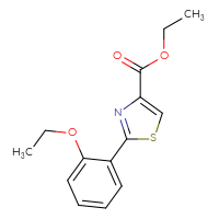 Chemical structure of ethyl 2-(2-ethoxyphenyl)-1,3-thiazole-4-carboxylate - CSSB00003149831
