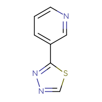 Chemical structure of 3-(1,3,4-thiadiazol-2-yl)pyridine - CSSB00011003394