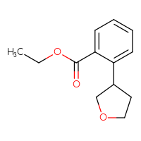 Chemical structure of ethyl 2-(oxolan-3-yl)benzoate - CSSB00052753510