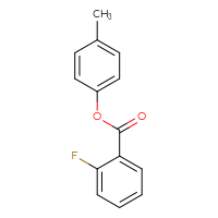 Chemical structure of 4-methylphenyl 2-fluorobenzoate - CSSB00020586329