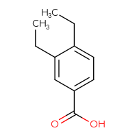 Chemical structure of 3,4-diethylbenzoic acid - CSSB00000696974