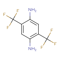 Chemical structure of 2,5-bis(trifluoromethyl)benzene-1,4-diamine - CSSB00043404598