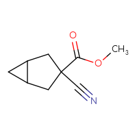 Chemical structure of methyl 3-cyanobicyclo[3.1.0]hexane-3-carboxylate - CSSB00135130858