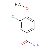 Chemical structure of 3-chloro-4-methoxybenzamide - CSSB00000027219