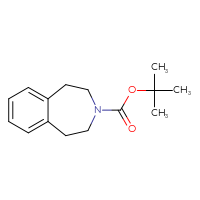 Chemical structure of tert-butyl 2,3,4,5-tetrahydro-1H-3-benzazepine-3-carboxylate - CSSB00012046688